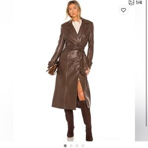 Bardot Dark Brown Trench Coat